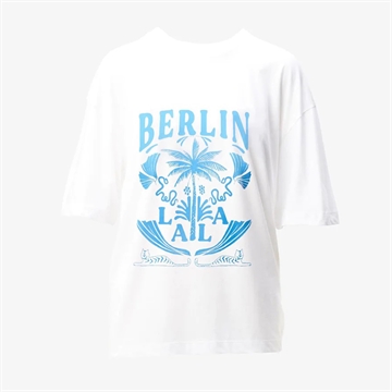 Lala Berlin T-shirt Celia Lala Palm White